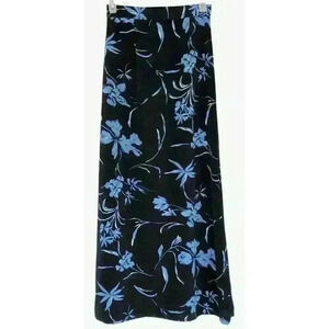 Victor Sports Hawaii floral long skirt navy blue size 26 waist Y2K Dark Fairy